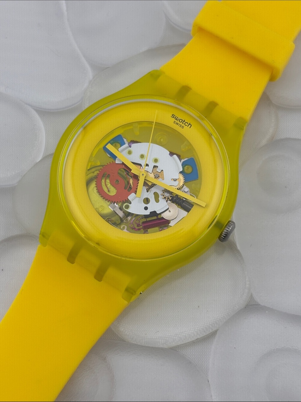 Swatch Watch - SUOJ100 - YELLOW LACQUERED